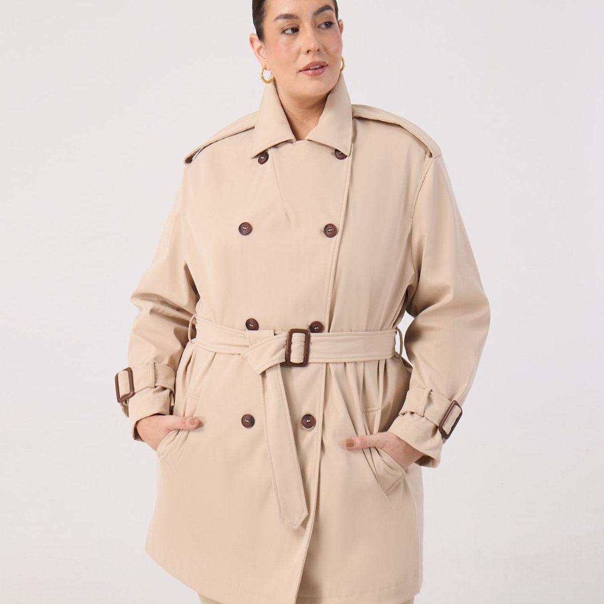PATPRIMO - Chaqueta  Para Mujer Trench Color Beige Marca Patprimo #14080152