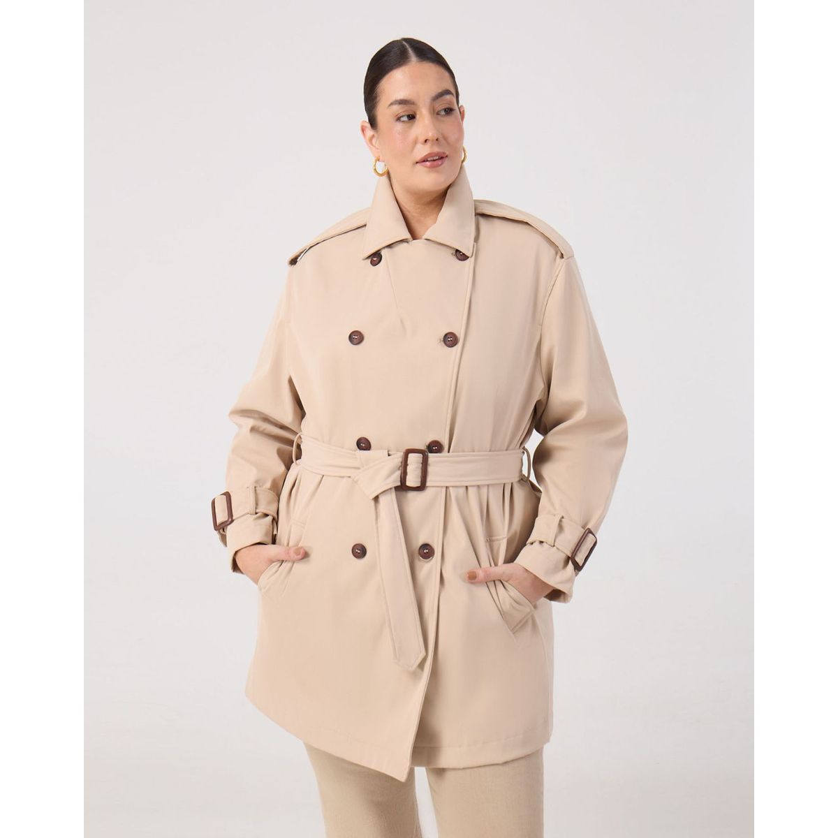 PATPRIMO - Chaqueta  Para Mujer Trench Color Beige Marca Patprimo #14080152