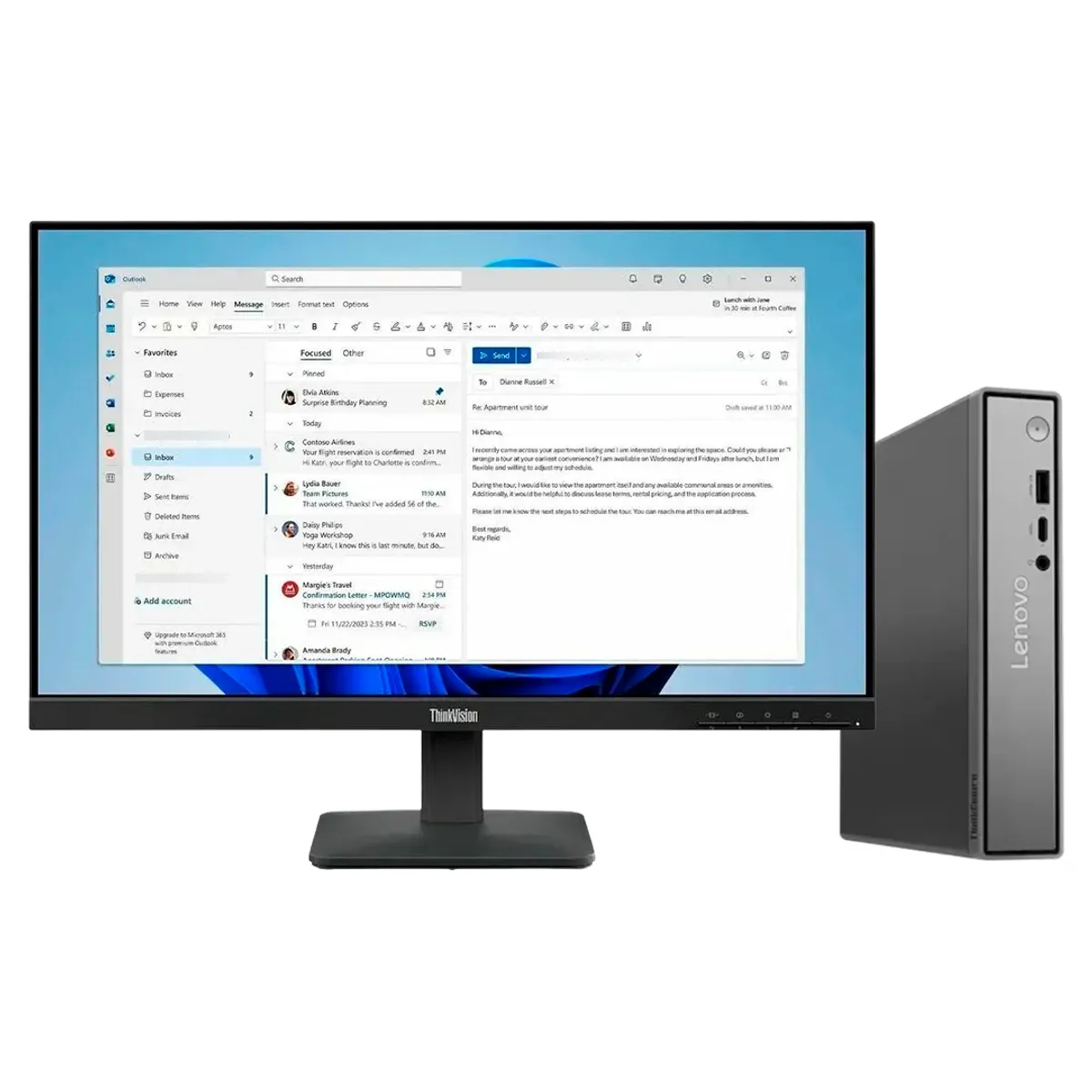 LENOVO - PC TINY LENOVO THINKCENTRE NEO 50Q GEN 5 INTEL CORE 5 210H 24 GB RAM 2 TB SSD M.2