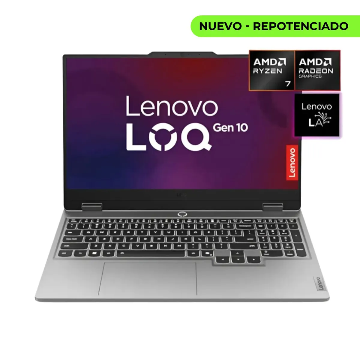 Lenovo - Portátil Lenovo LOQ Ryzen 5 7235HS 64GB SSD 2TB RTX 4050 6GB 15,6" FHD 144Hz
