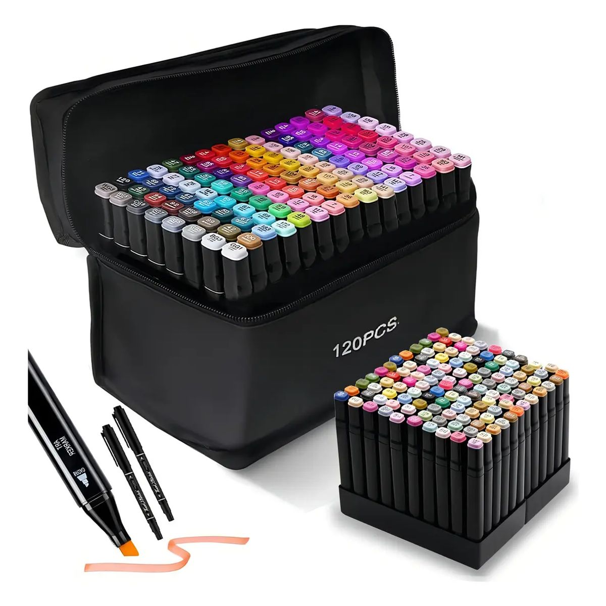 TOUCH - Marcadores Doble Punta 120 Colores T-120 Base De Agua