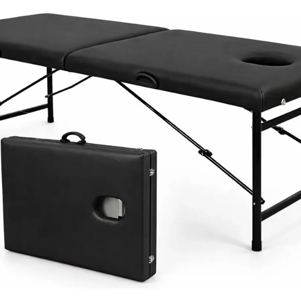 NANOFORT - Camilla Masaje Profesional Metálica Plegable Portátil Spa