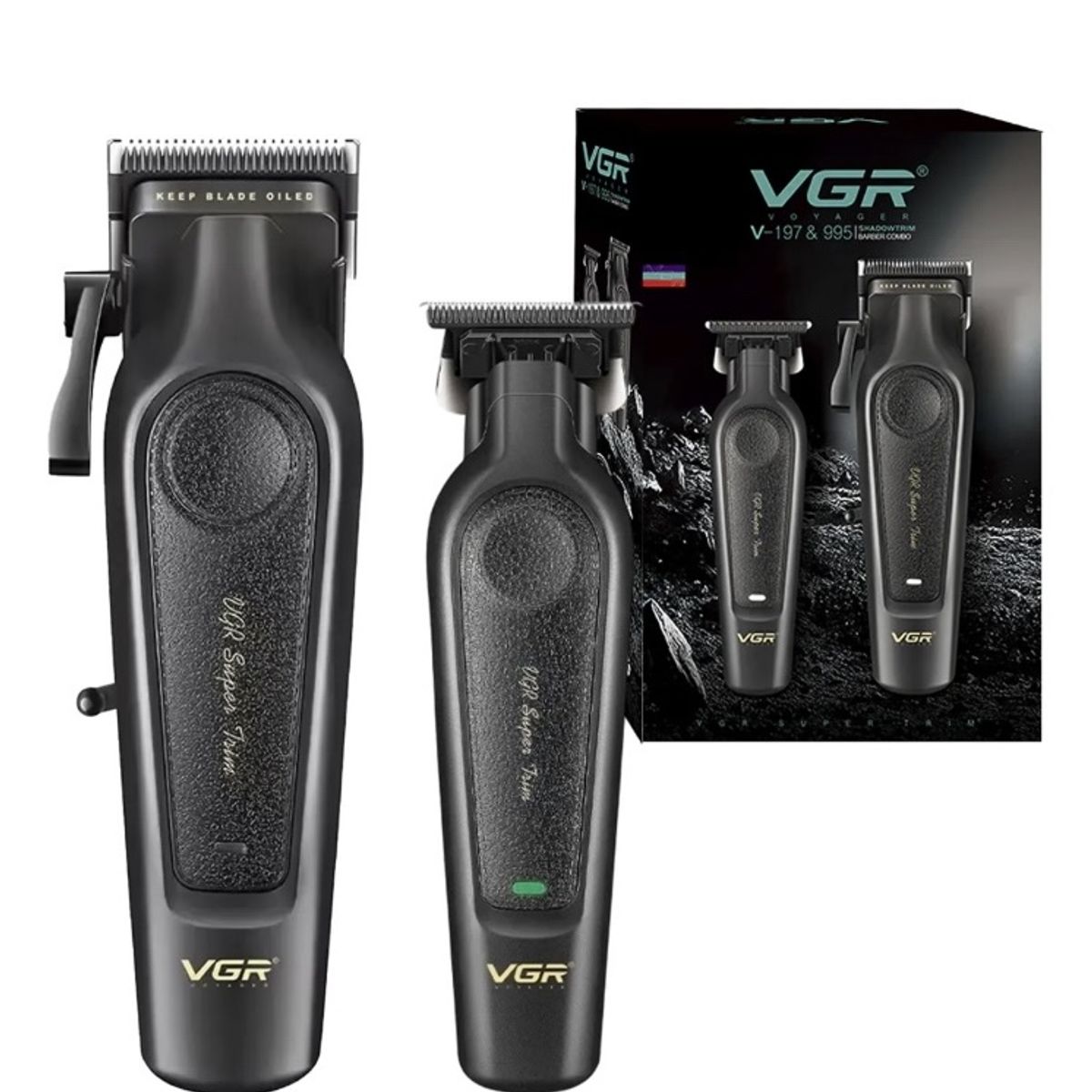 VGR - Maquina Corta Pelo Vgr Barba Trimmer V-197 & V-995 Usb