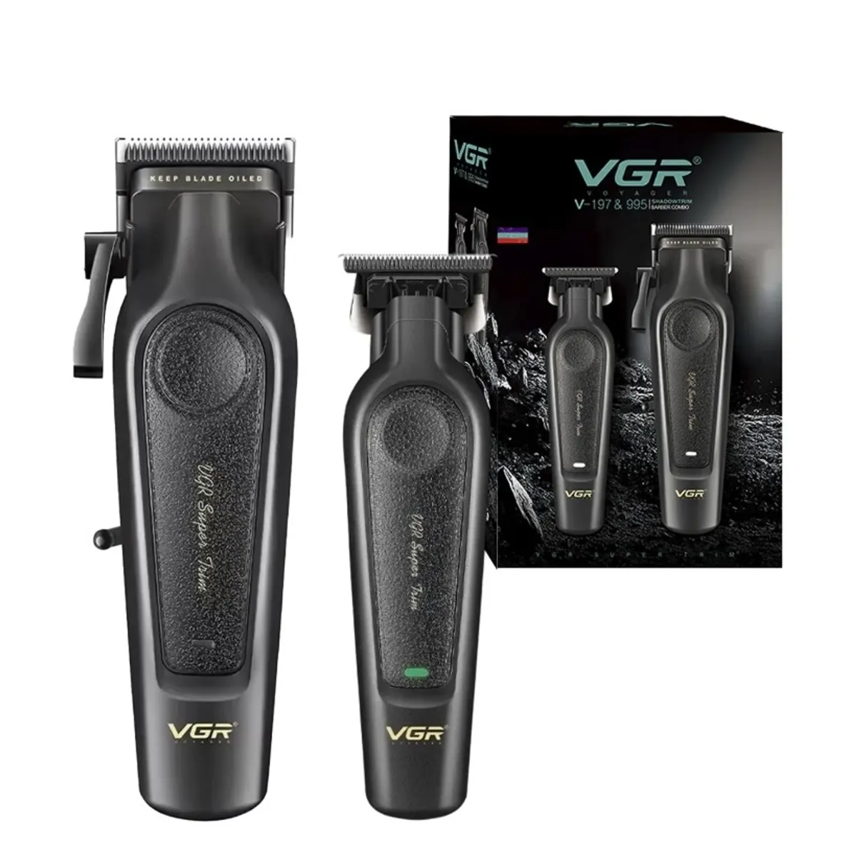 VGR - Maquina Corta Pelo Vgr Barba Trimmer V-197 & V-995 Usb