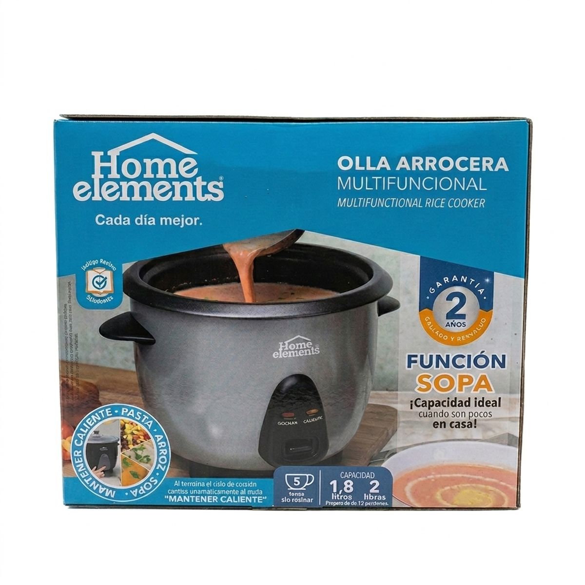 HOME ELEMENTS - OLLA ARROCERA 1.8L HOME ELEMENTS HEAR18G