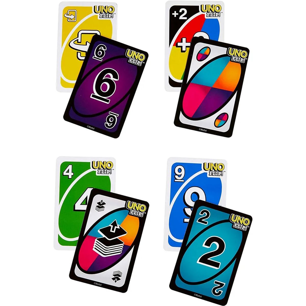 GENERICO - Juego de Cartas UNO Flip Diversión Entretenimiento Familia
