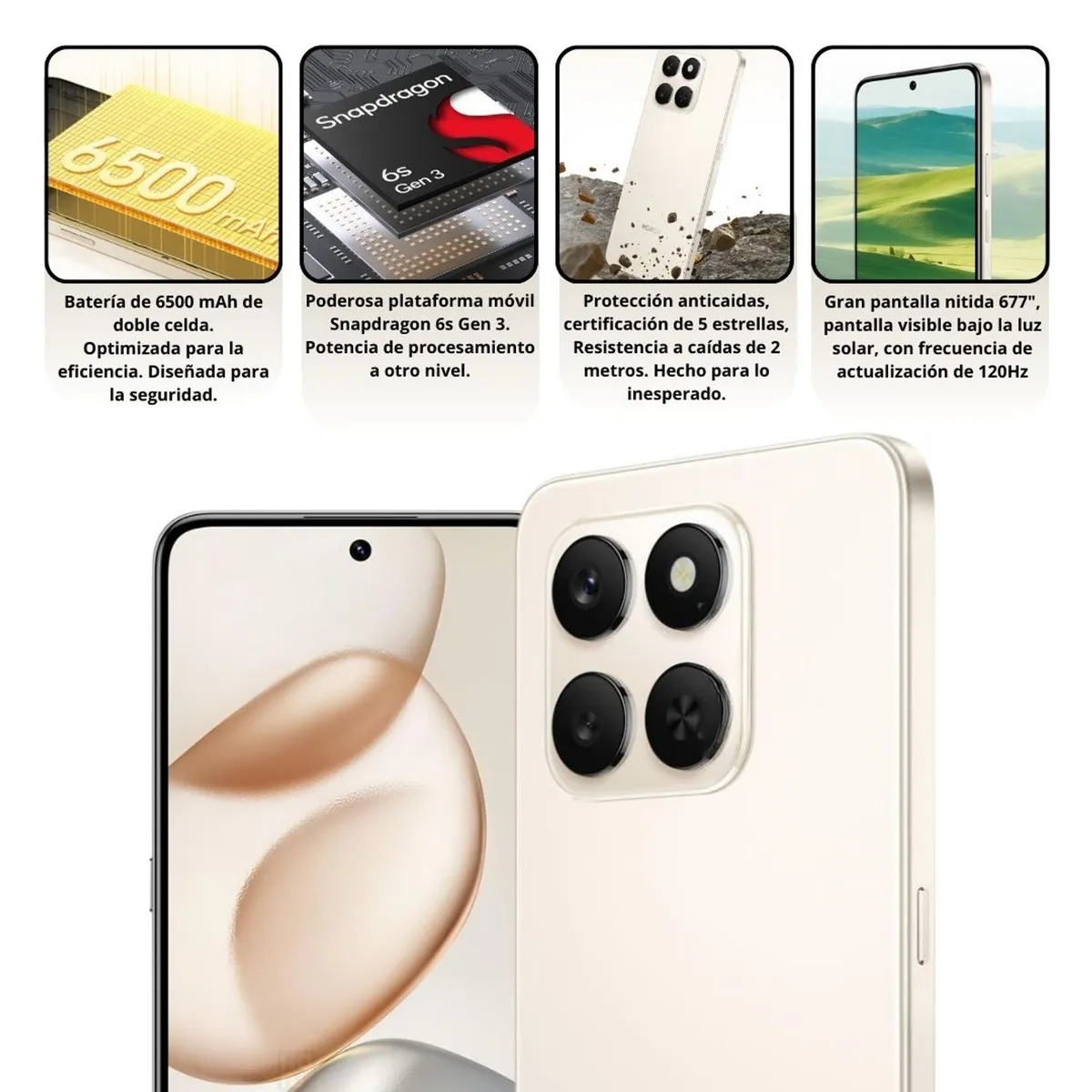 HONOR - Celular HONOR 400 SMART 5G 256GB 6+6RAM NFC