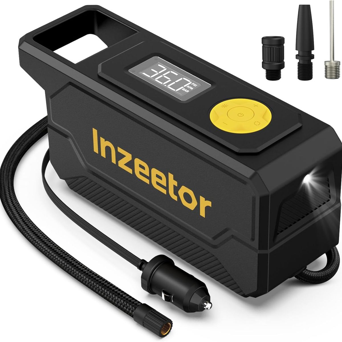 AMERICAN AIR - Compresor de Aire Portátil 150 PSI 12V – Inflado Rápido y Preciso con Auto Apagado