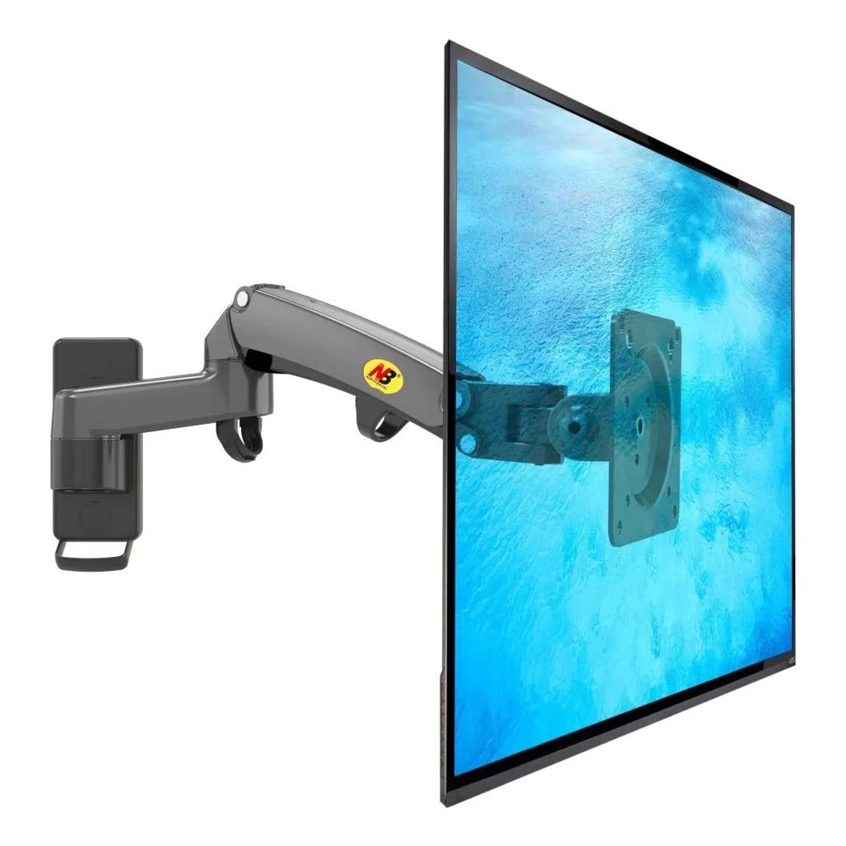 NORTH BAYOU - Soporte Flexi Nb De Pared Para Monitor Y Tv De 17 A 35 Color Gris oscuro