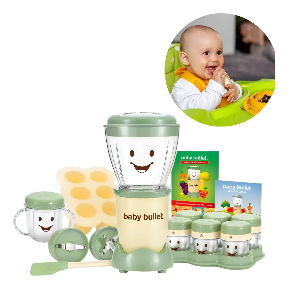 GENERICO - Procesador De Alimentos Baby Bullet Licuadora Papillas 20 Pz