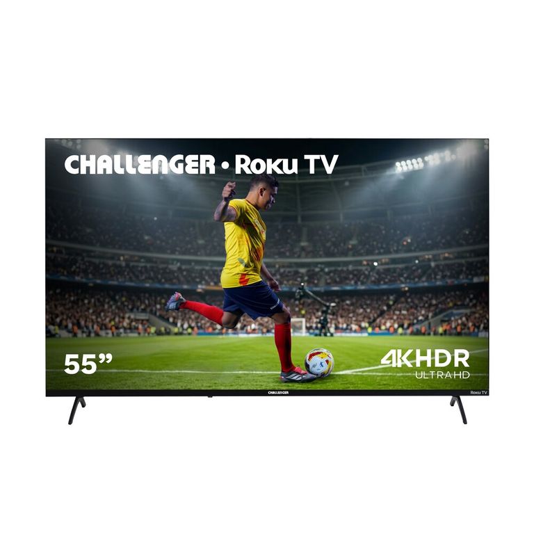 Televisor CHALLENGER LED 55 Pulgadas 4K UHD ROKU TV