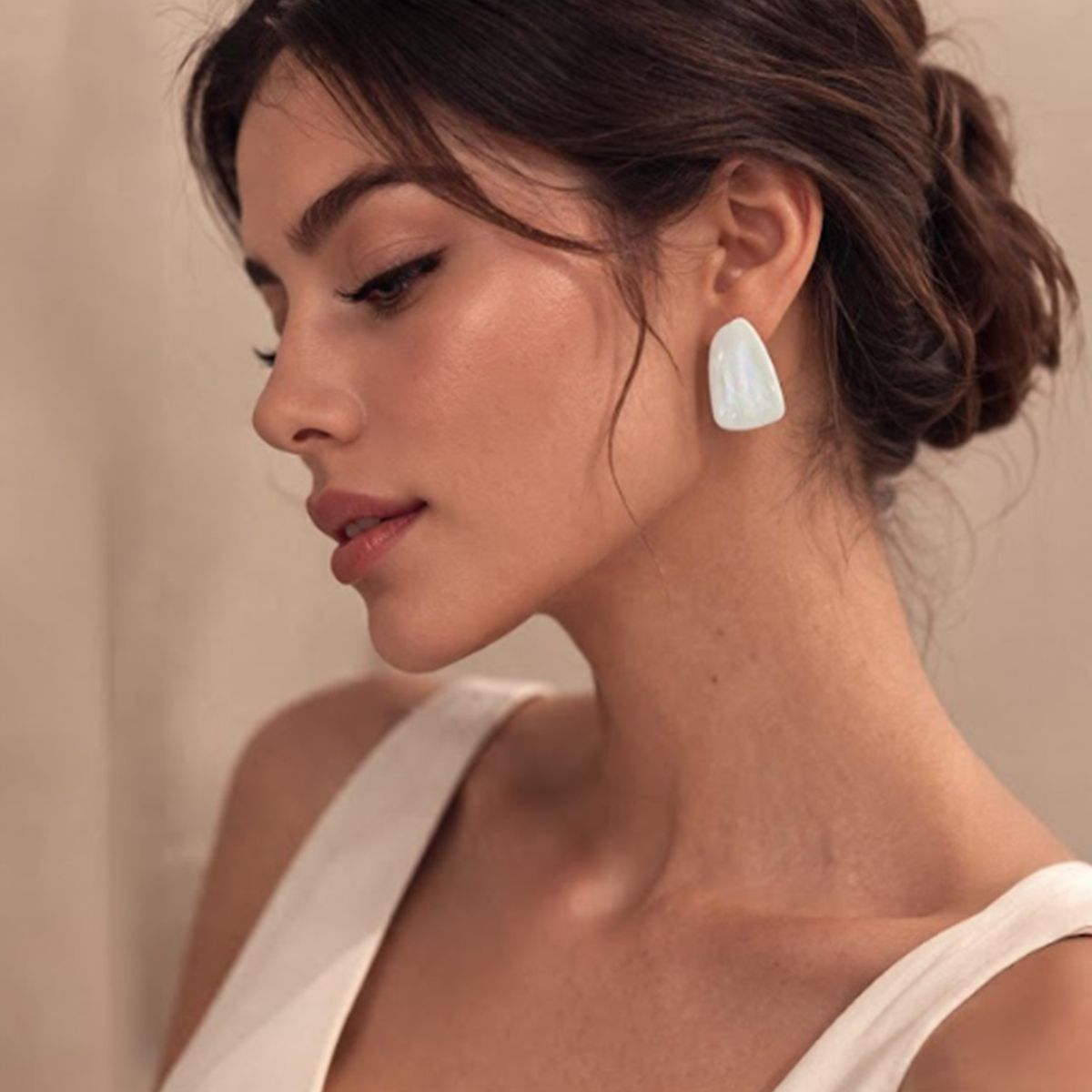 ZYRAL - Aretes Blanco Mujer Marca Zyral ZARC03-148