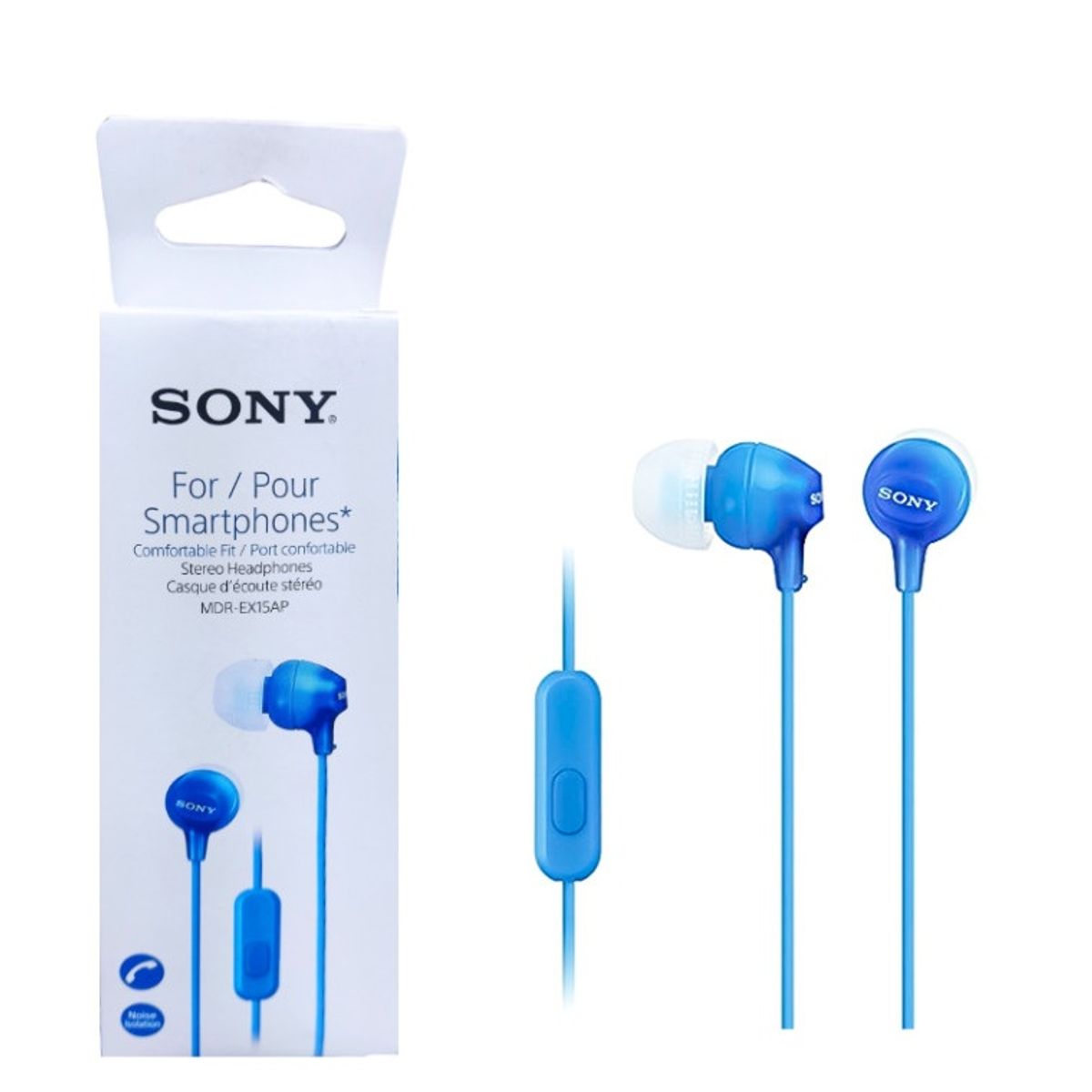 SONY - Sony MDR-EX15AP AUDIFONOS IN-EAR ALAMBRICO AZUL