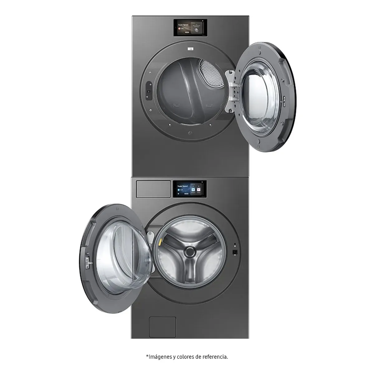 SAMSUNG - Combo Samsung Lavadora 26KG y secadora 24KG WF90F26ADSCO y Secadora  DV90F24UGSCO