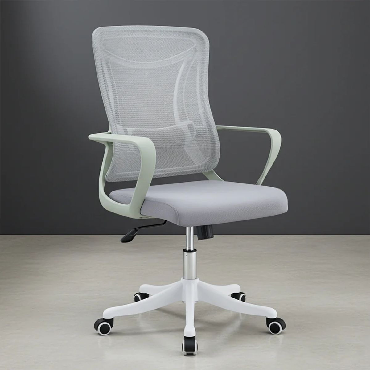 RTA DESIGN - Silla de Escritorio Crown, Gris, ergonómica con altura ajustable