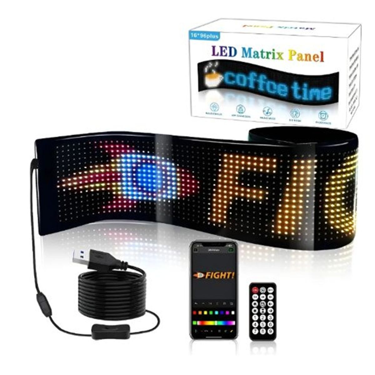 GENERICO - Luces LED Animadas Para Vehículo