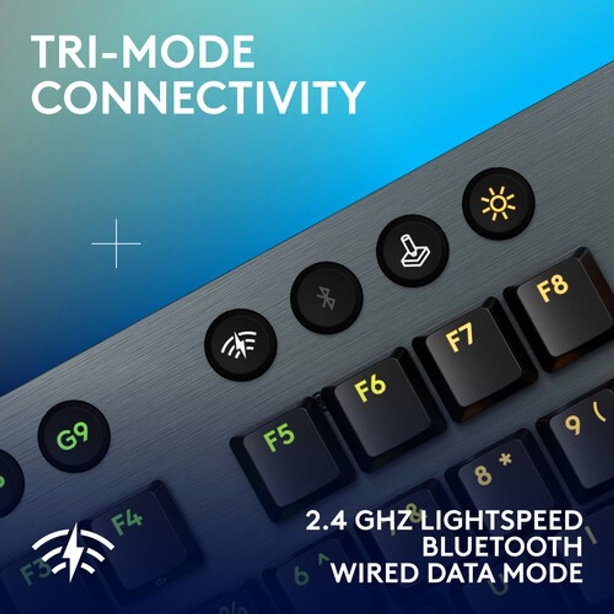 LOGITECH - Teclado Logitech G G915 X LIGHTSPEED Low-Profile Wireless RGB Mechanical GamingCarbon, GL Clicky