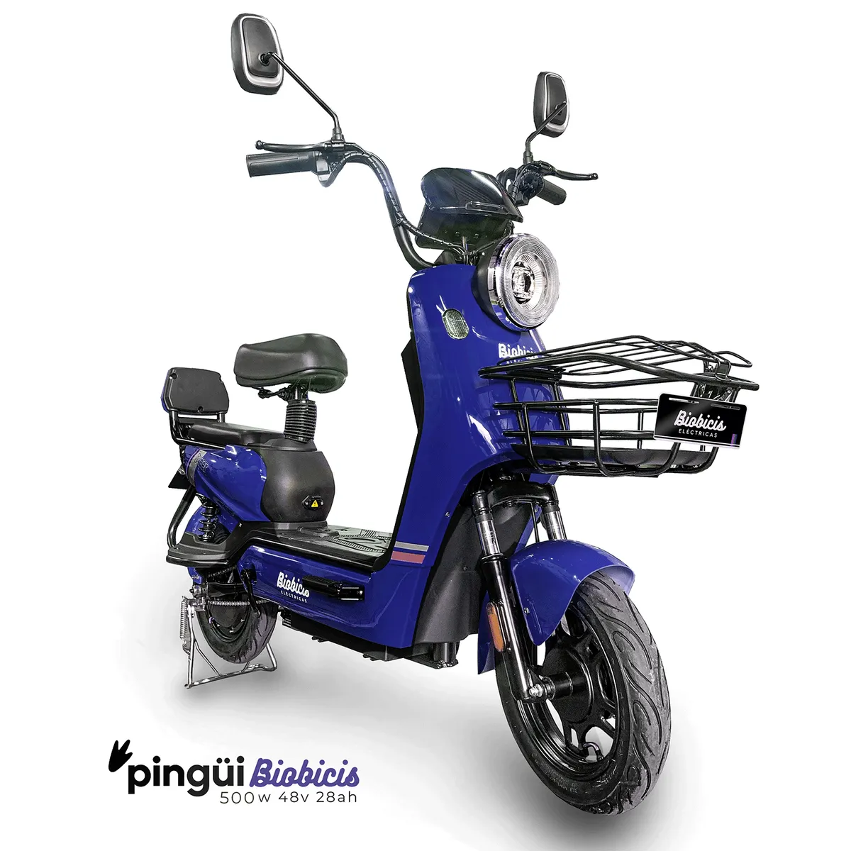 BIOBICI - Bicicleta Eléctrica Pingüi Biobicis 2026 Color SAFIRO 350W