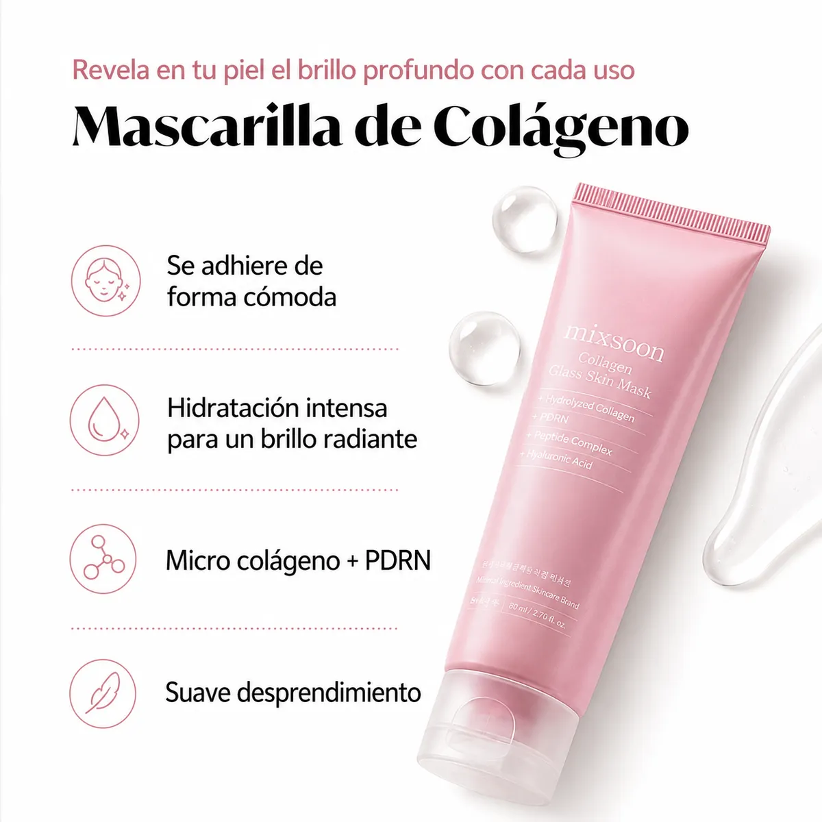 MIXSOON - MIXSOON Collagen Glass Skin Mask x80ml