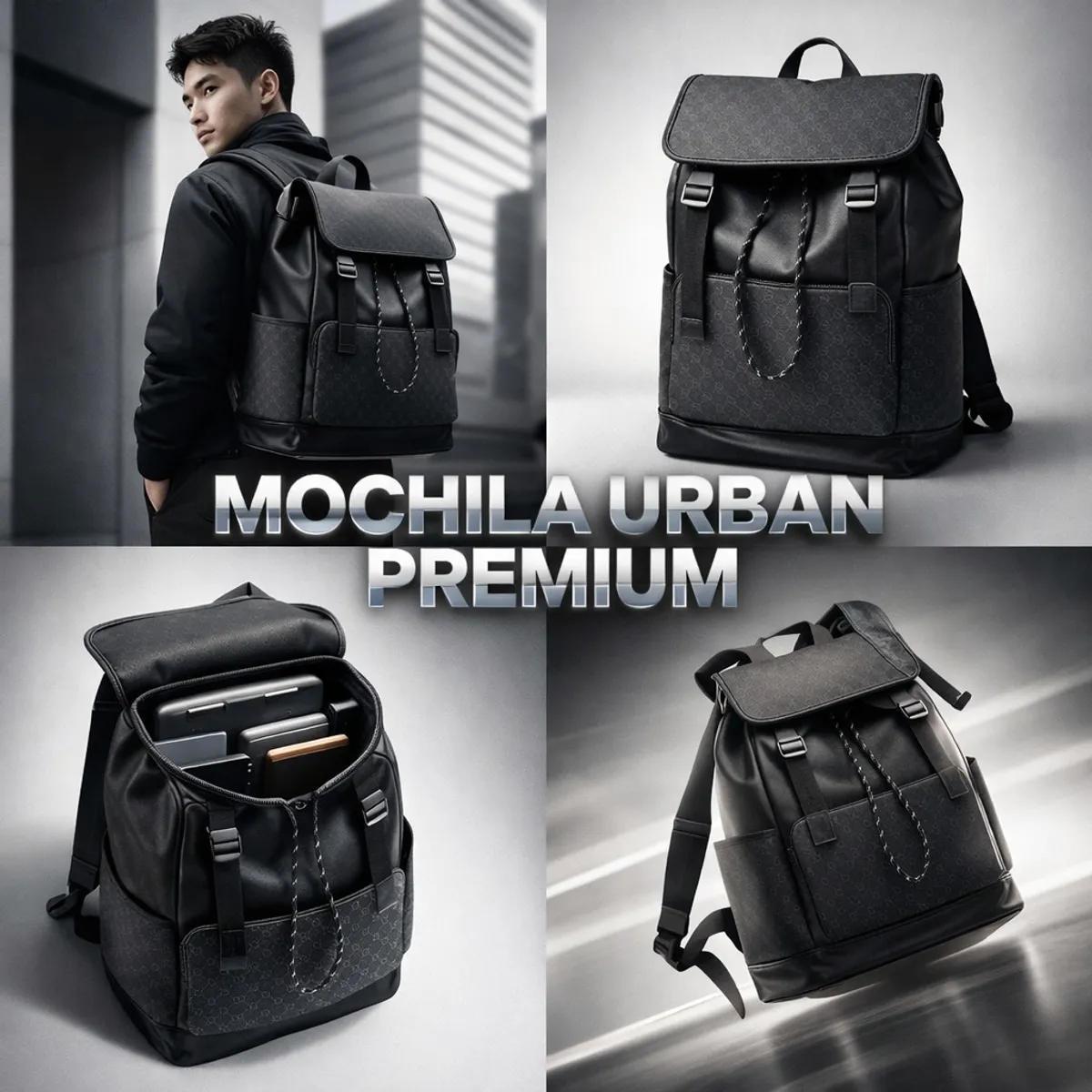 BOLSOS Y ACCESORIOS MB - Bolso Para Estudio o Trabajo En Cuero Con Espacio Para Portatil