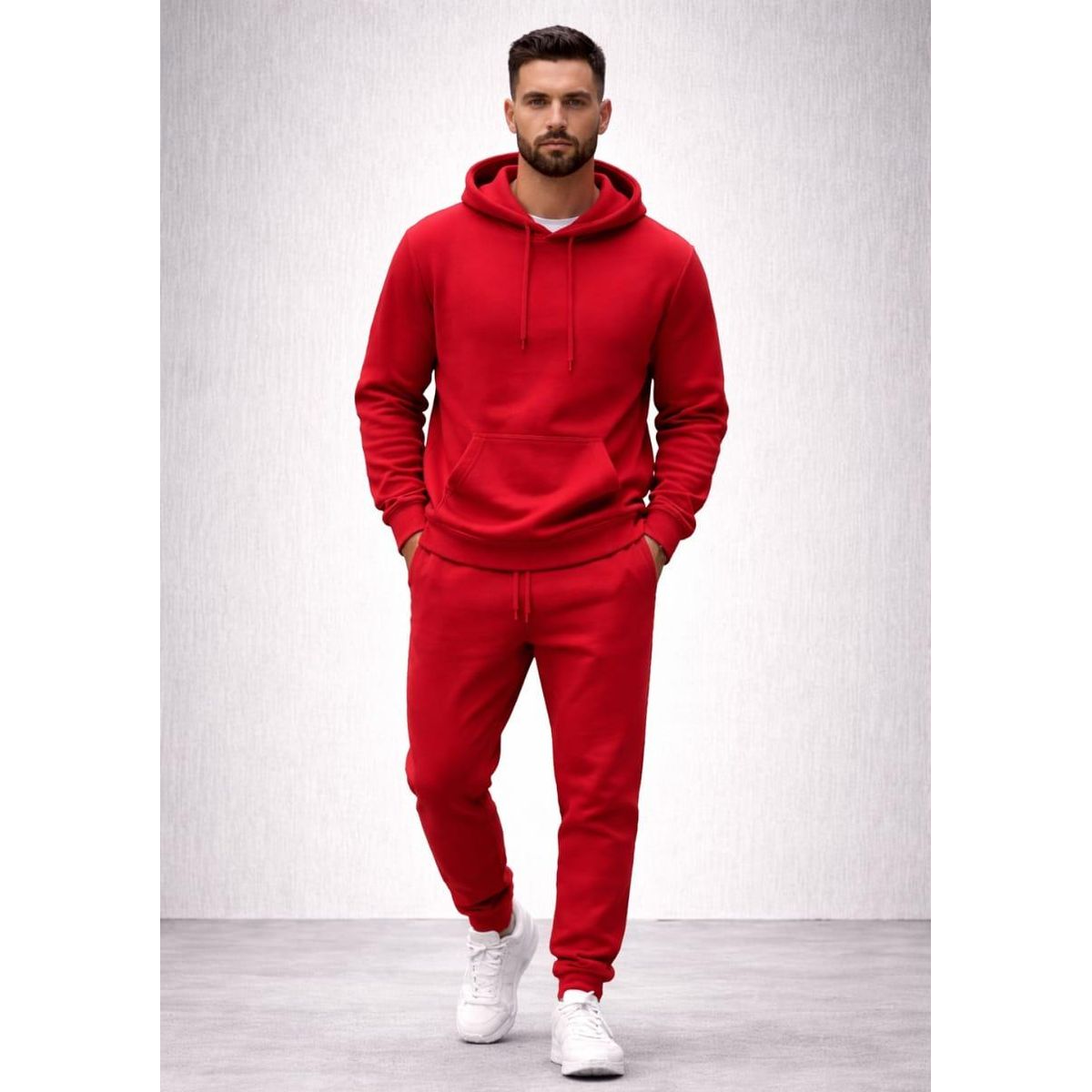 URBANISTA - SUDADERA PARA HOMBRE COLOR ROJO