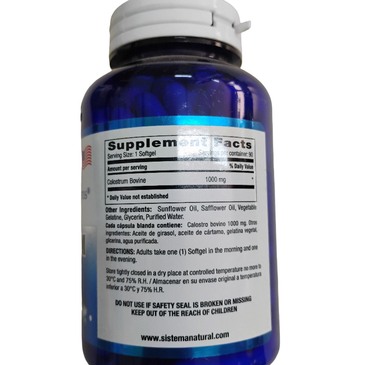 NATURAL SYSTEM - Colostrum - Calostro bovino 1000mg x90