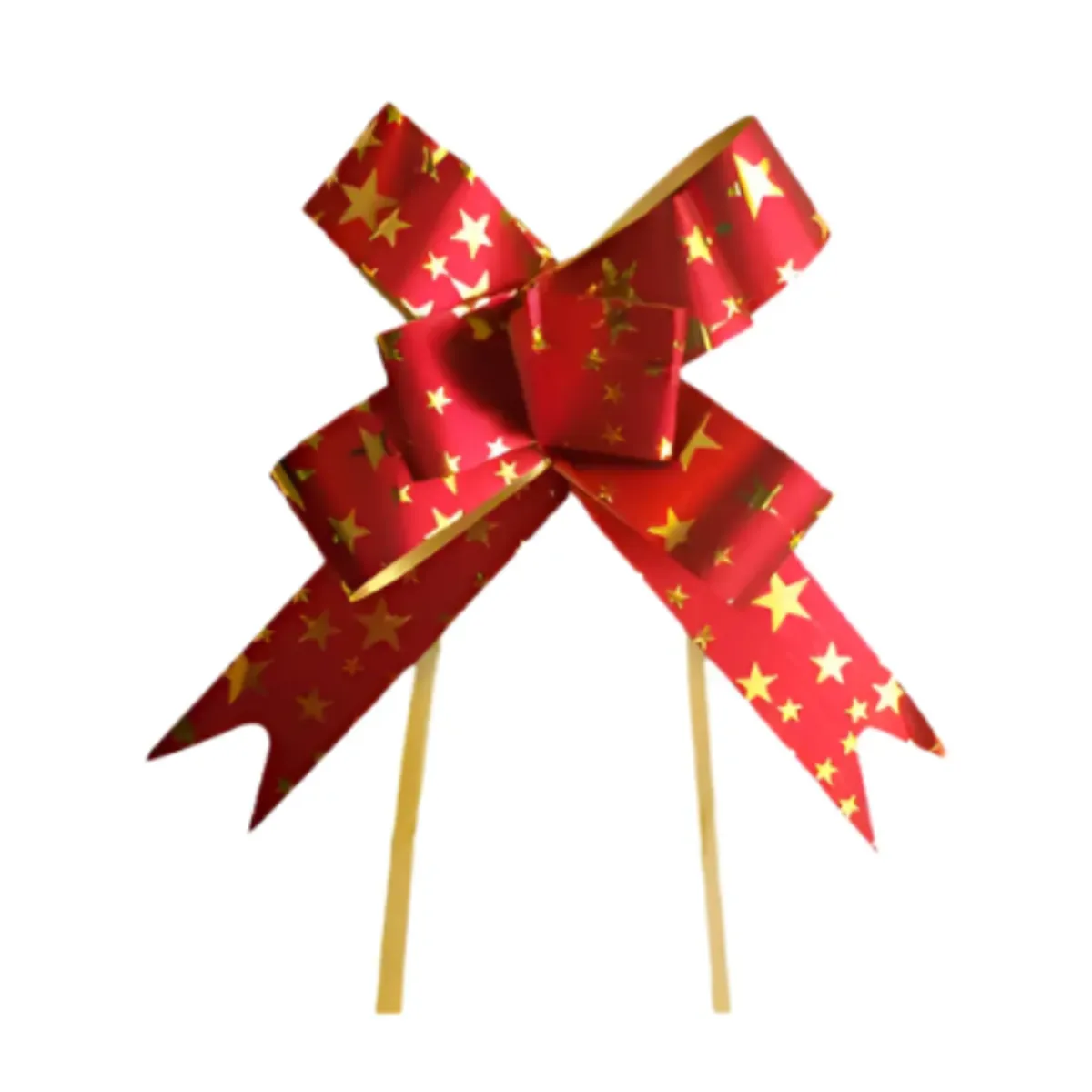 GENERICO - Moño Magico Pequeño Metalizado Navideño 5 Paquetes X 10 Und
