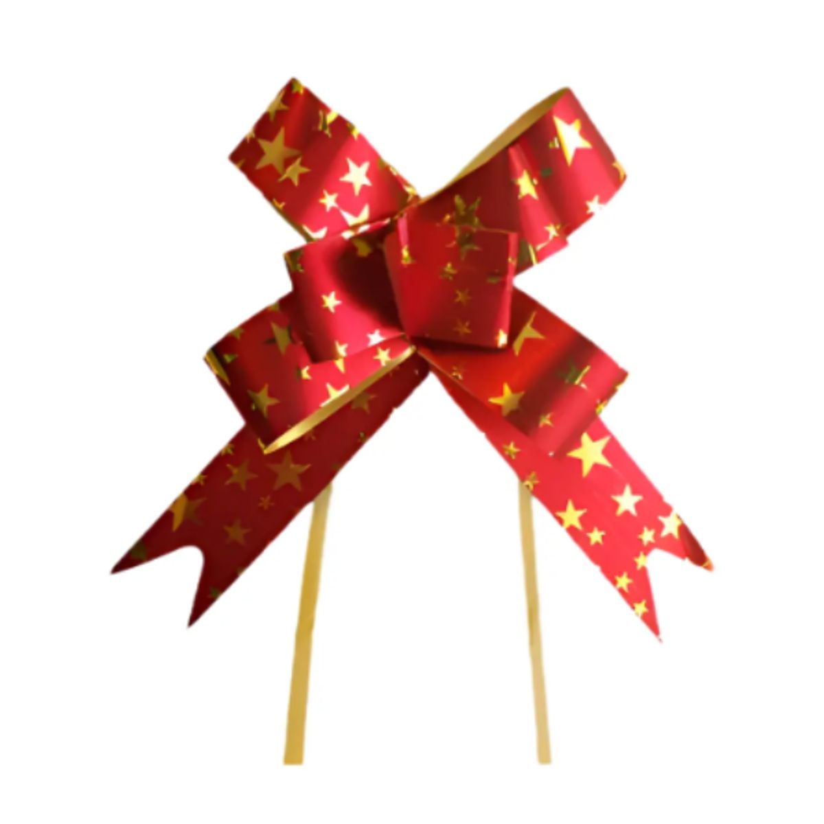 GENERICO - Moño Magico Pequeño Metalizado Navideño 5 Paquetes X 10 Und