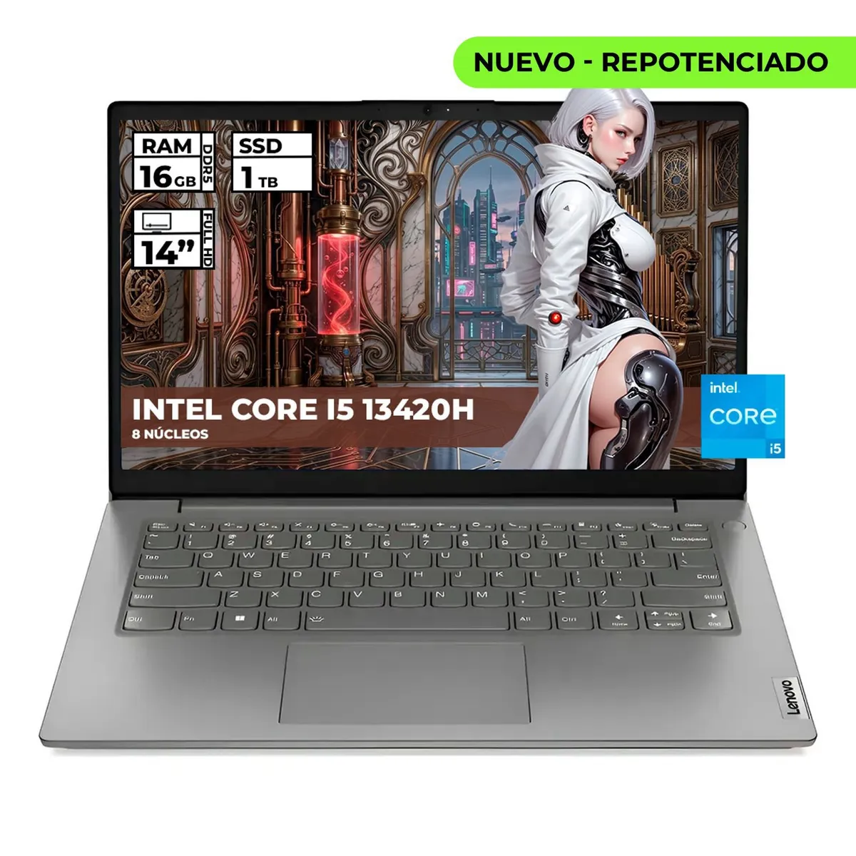Lenovo - PORTATIL LENOVO V14 G5 INTEL CORE I5-13420H 16GB RAM 1TB SSD 14 FHD