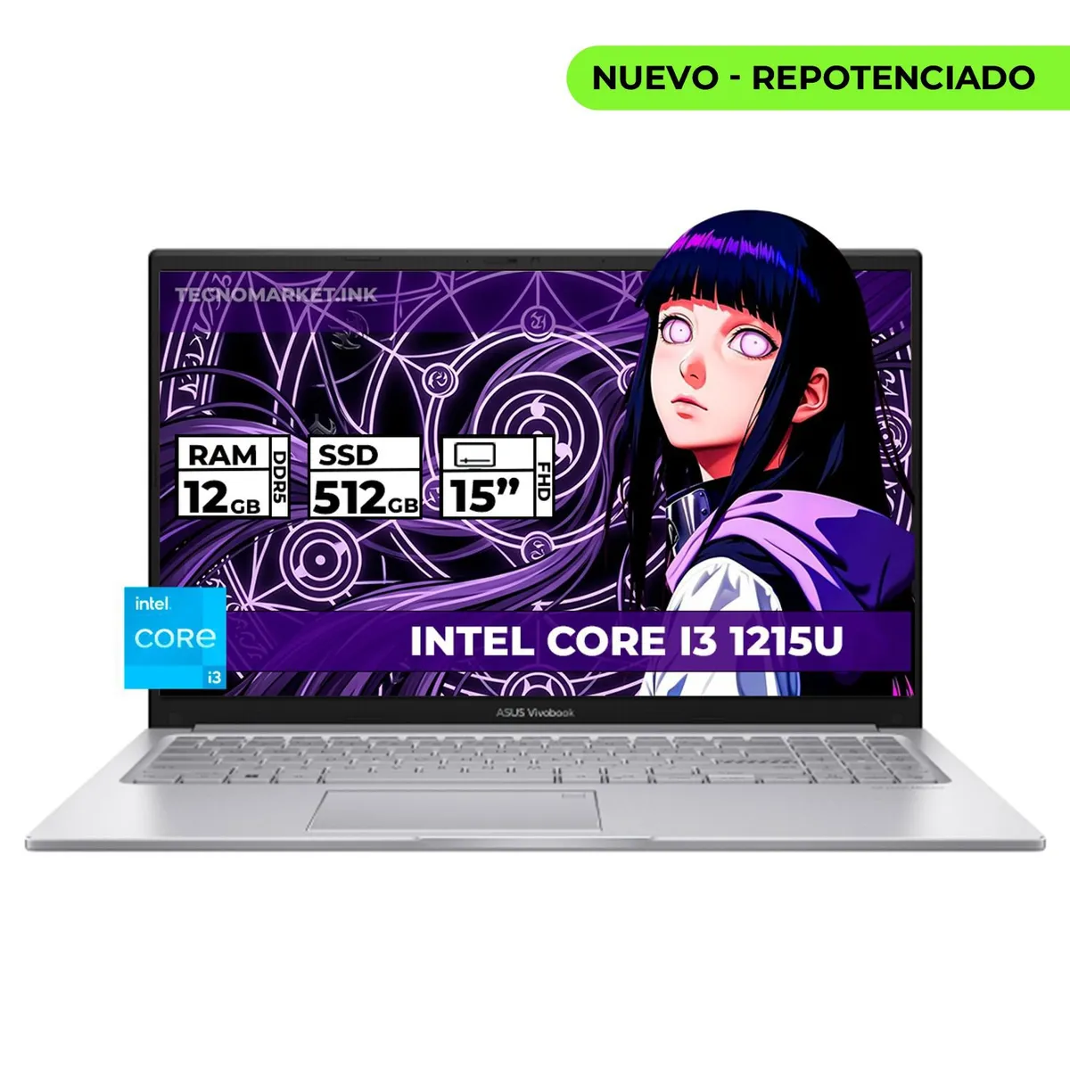 ASUS - PORTATIL ASUS INTEL CORE I3-1215U 12GB RAM 512GB SSD 15 FHD