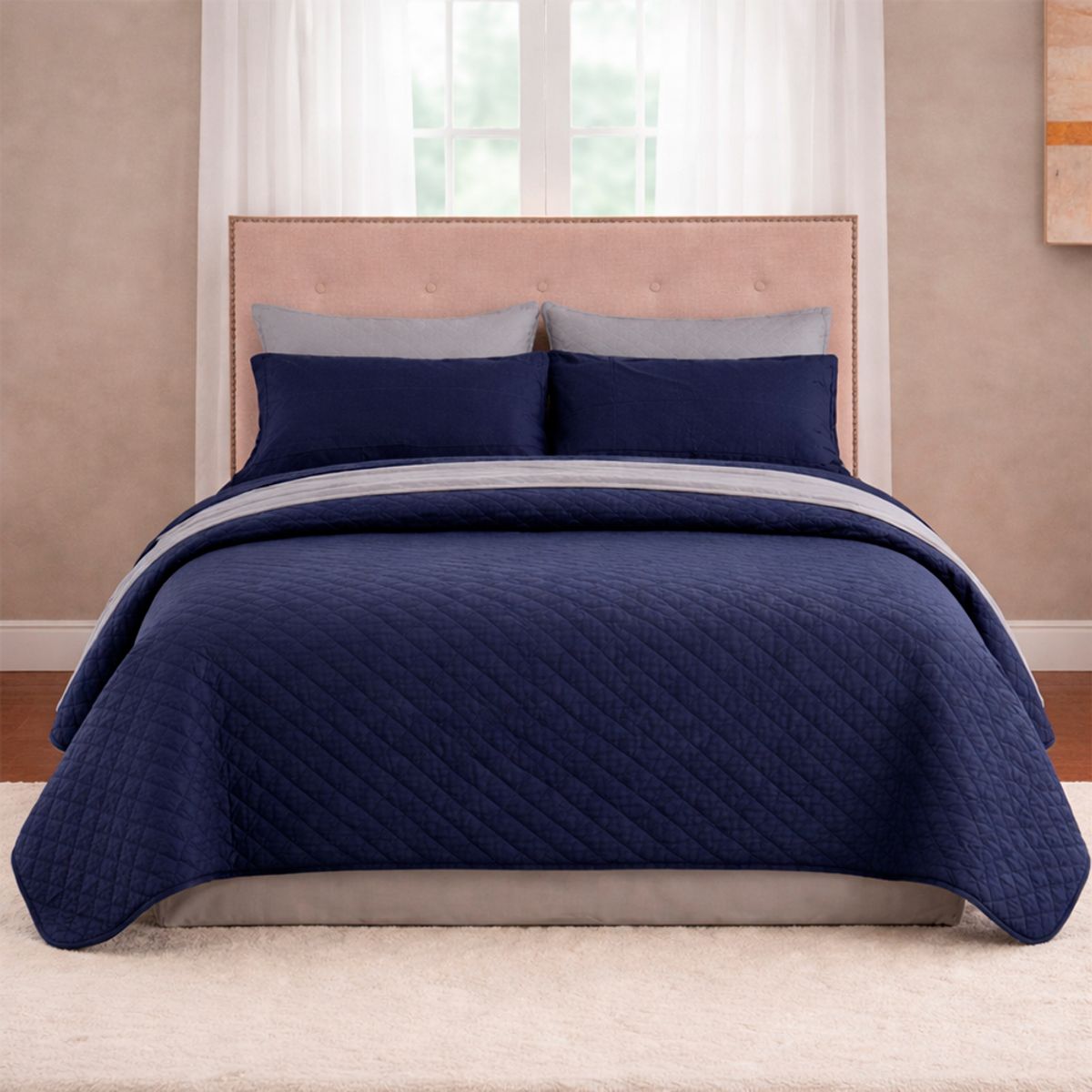 LILE - Combo Fresh Ropa De Cama Microfibra Juego De Sábanas + Colcha Suave