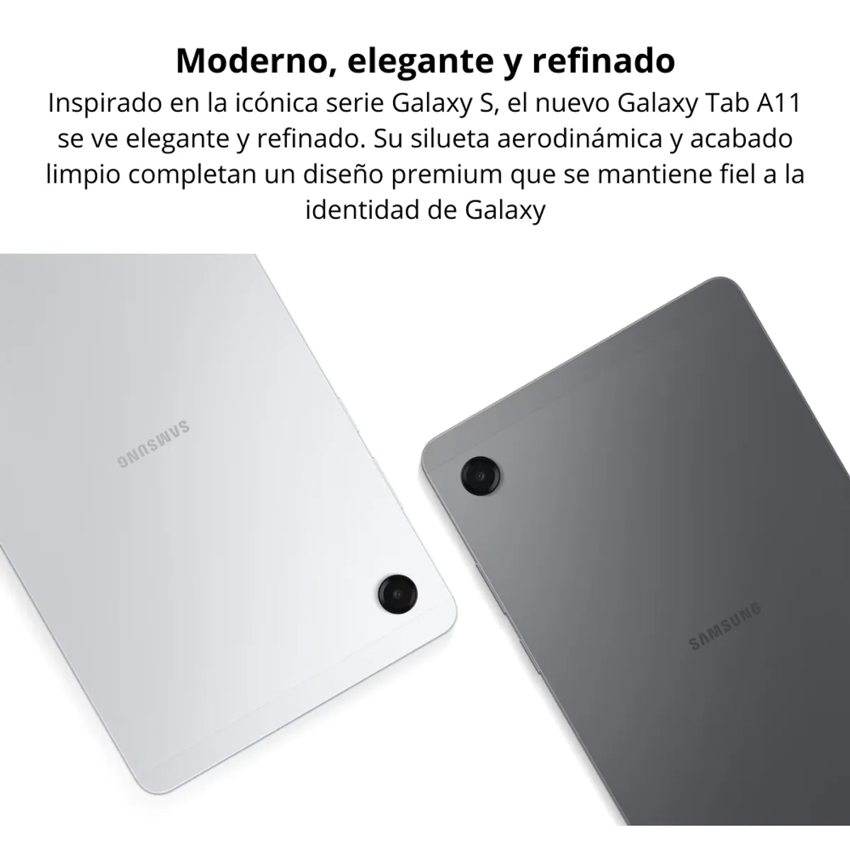 SAMSUNG - Tablet Samsung Galaxy Tab A11 Wi-Fi Pantalla 8.7” 90Hz 128GB 8GB 8MP 5100mAh - Plateado