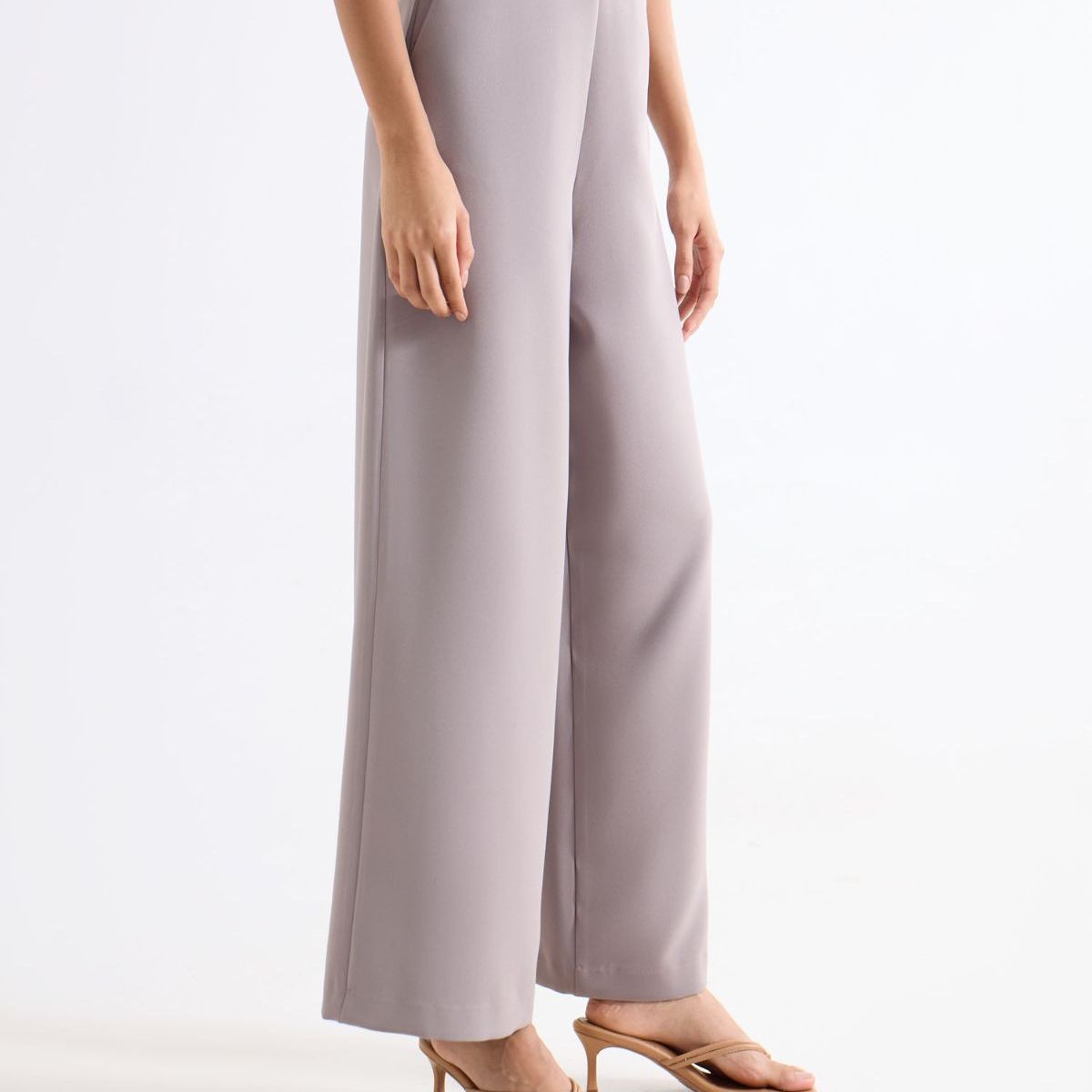SEVEN SEVEN - Pantalón Wide Leg Tiro Alto  Para Mujer Marfil Seven Seven
