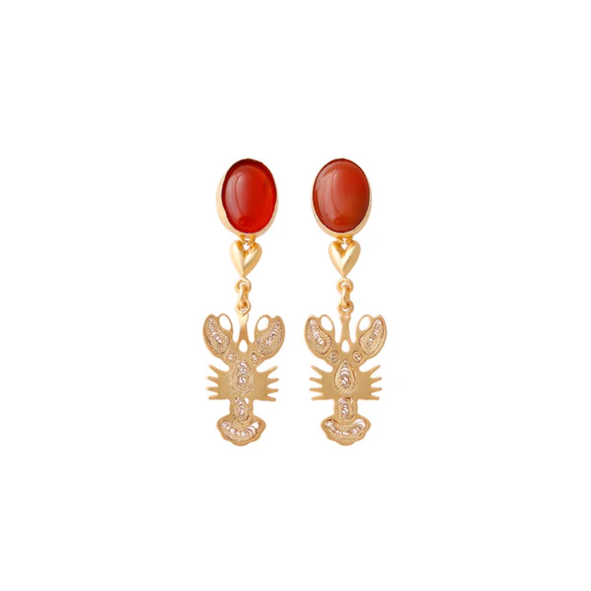 VALENTTI - Aretes Carmesí Oro