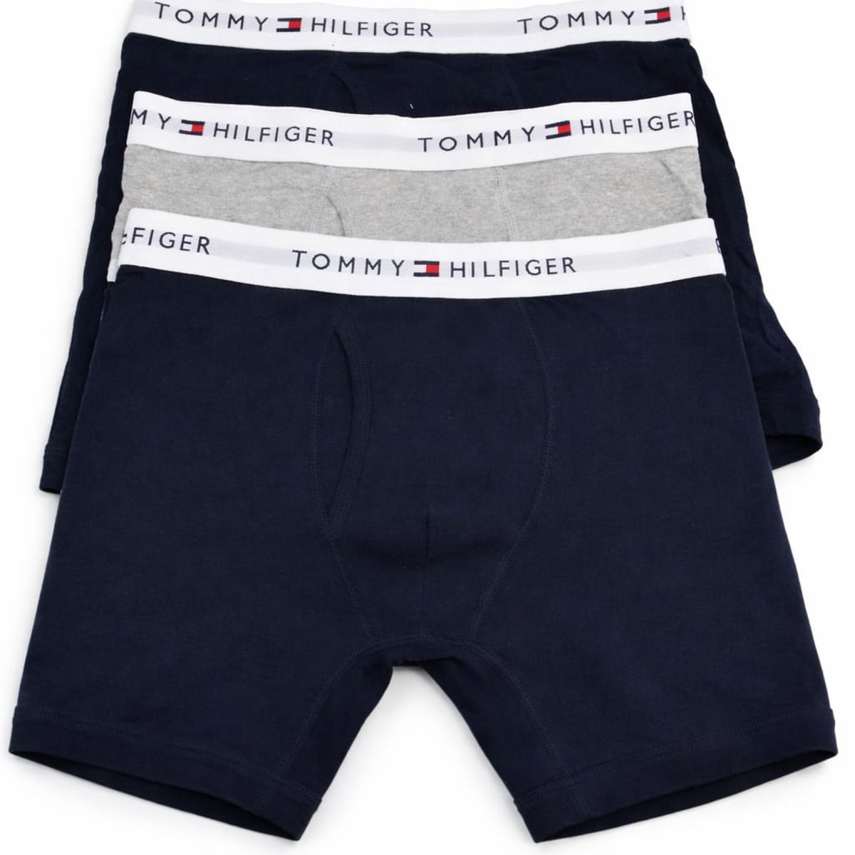 TOMMY HILFIGER - Pack azul de 3 boxer con logo Tommy Hilfiger