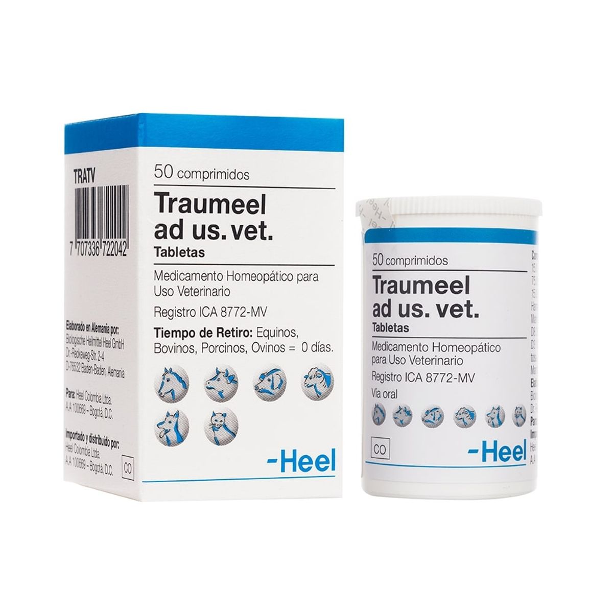 HEEL - Traumeel Ad Us. Vet Homeopático X 50 Tabletas