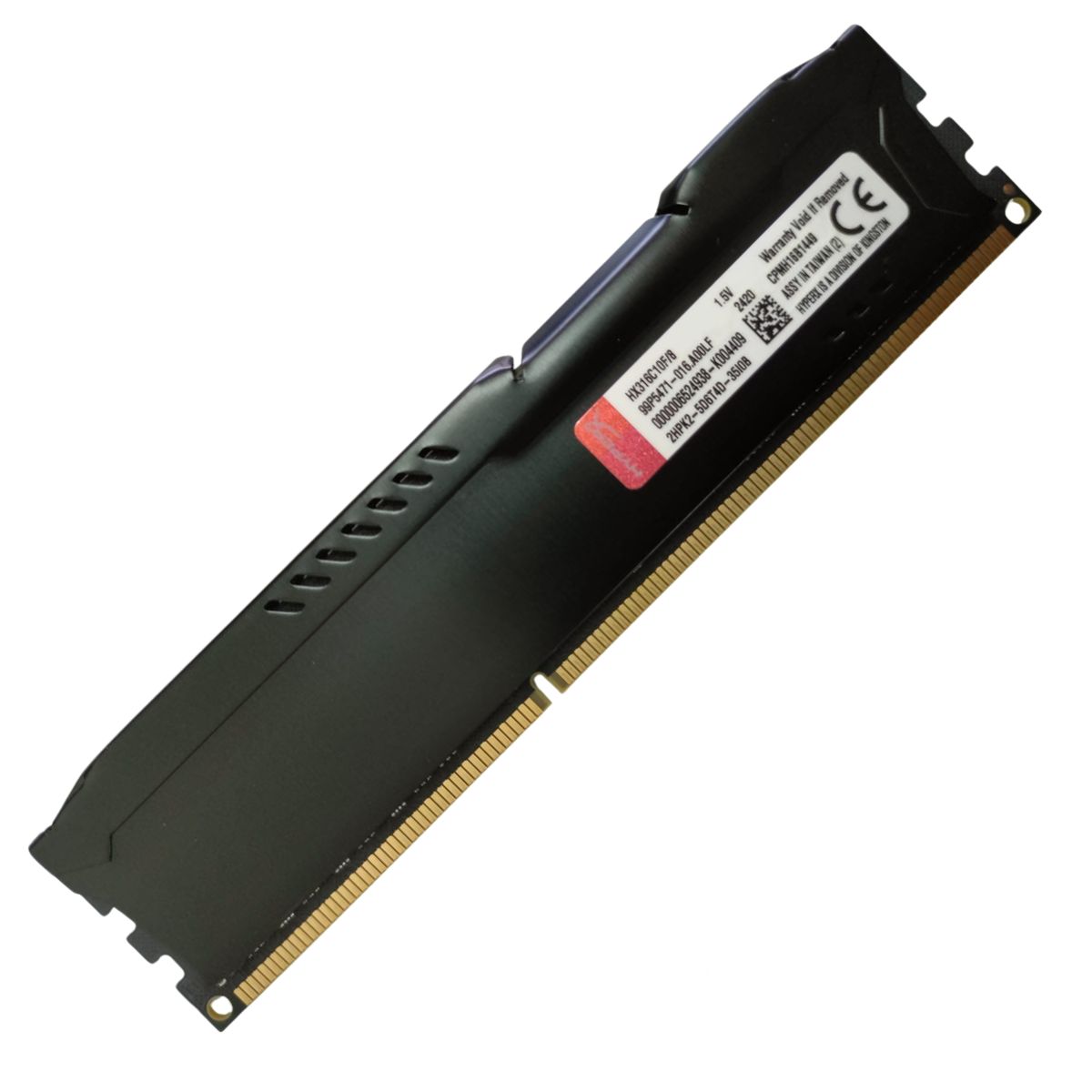 KINGSTON - Memoria Ram FURY HYPERX Gamer Ddr3 8 Gb 12800-1600 Mhz Para PC NEGRA