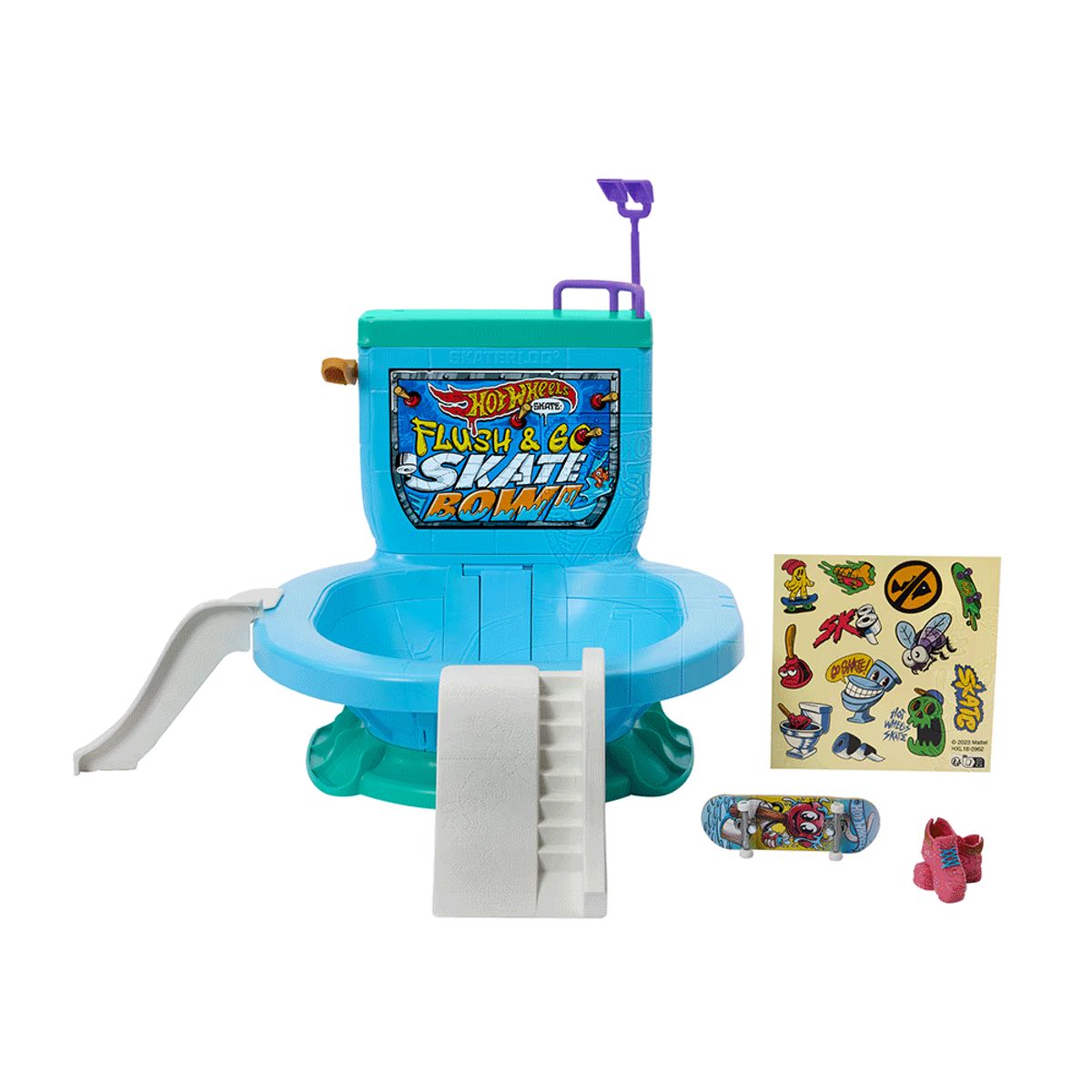 MATTEL - Hot Wheels Conjunto Flush & Go Skate Bowl Mattel