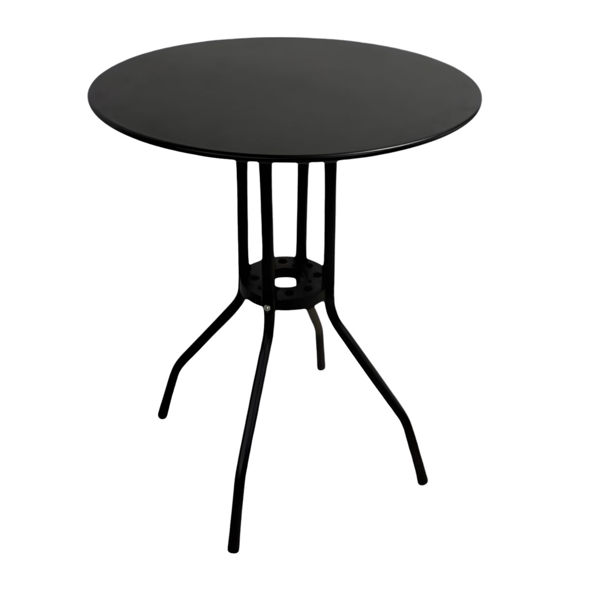 DISTRIONLINE - Mesa Metálica Lino Color Negro