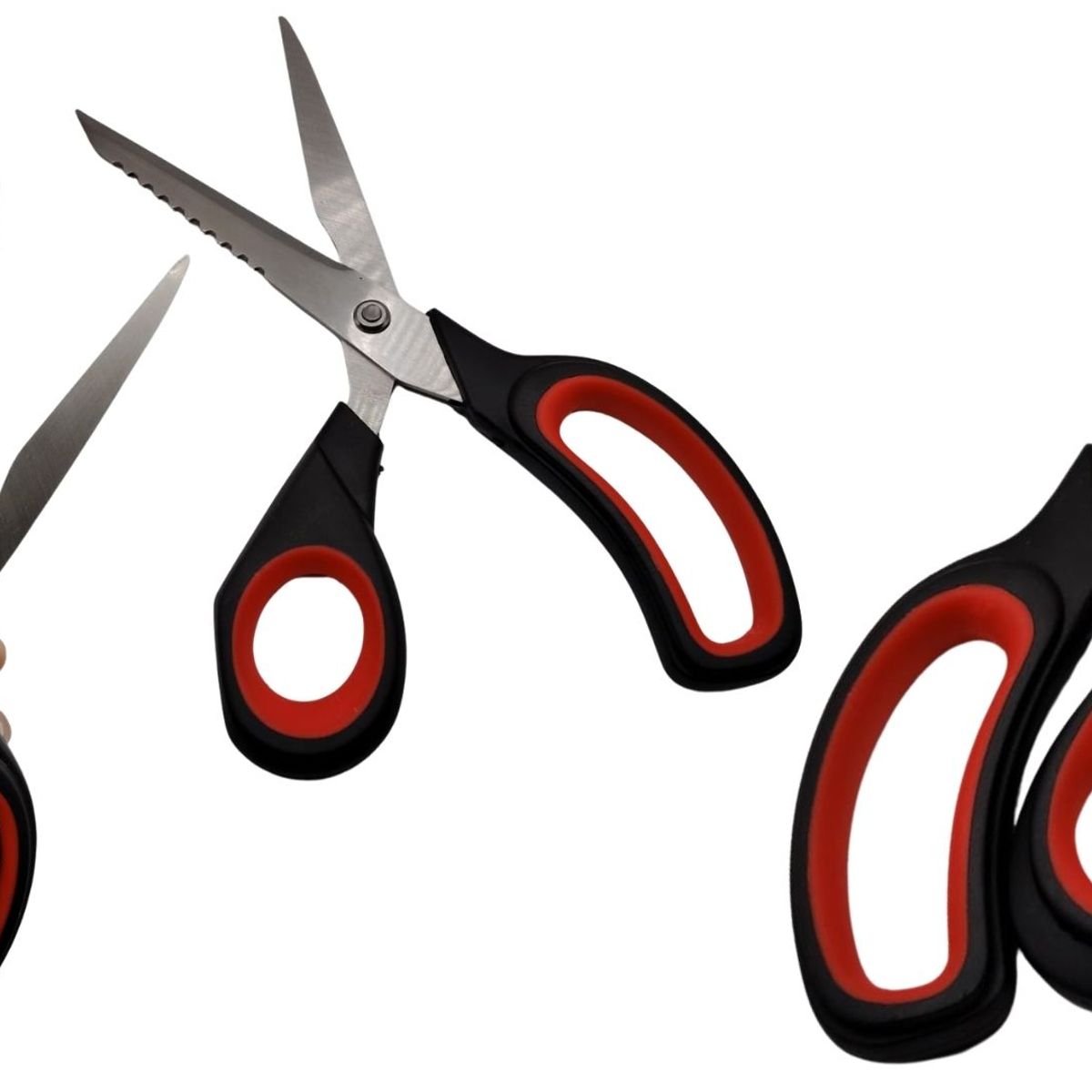 MAZUGI - Tijera de Cocina Resistente con Filo Dentado Multiuso