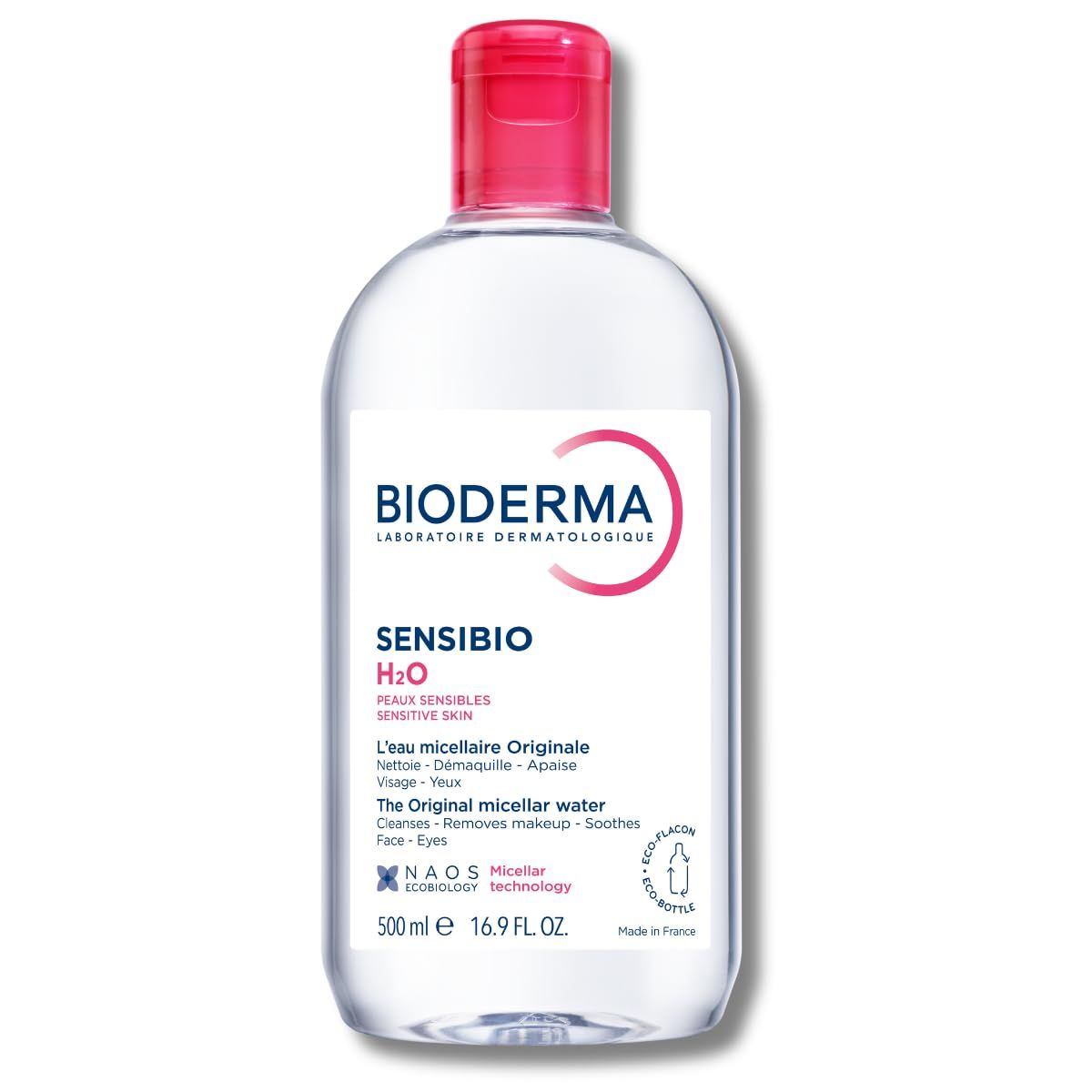 AMERICAN GENERICS - Bioderma - Sensibio - Agua Micelar H2O - Limpiador Desmaquillante - Limpiador 500ml