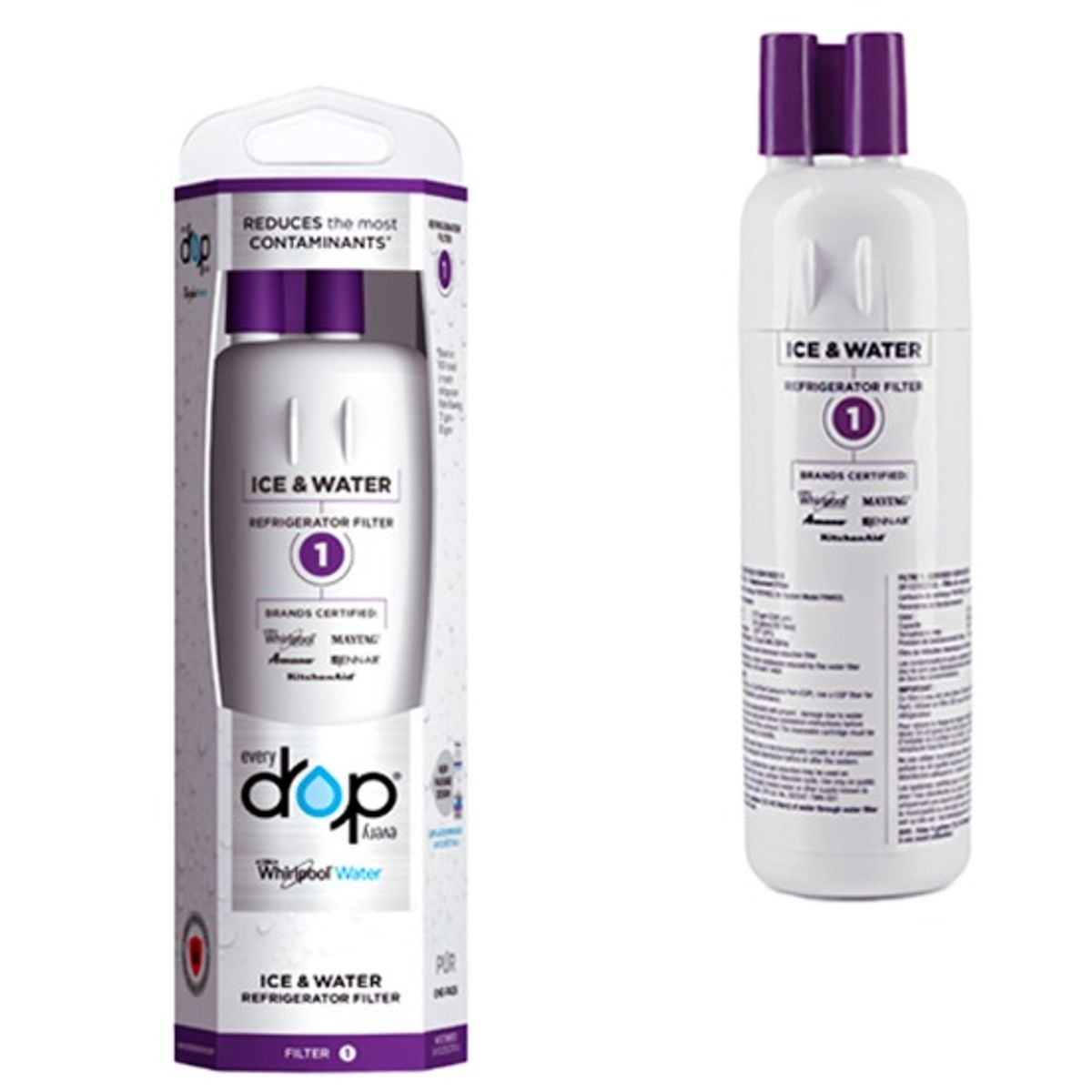 WHIRLPOOL - filtro de agua 1 para neveras Whirlpool