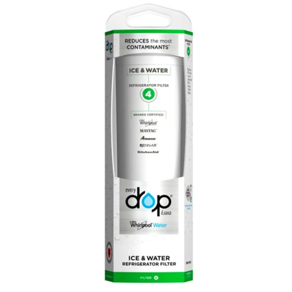 WHIRLPOOL - filtro de agua 4 para neveras Whirlpool
