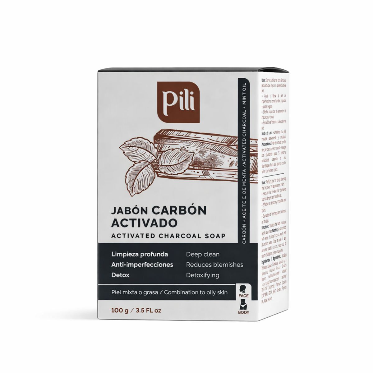 PILI - Jabón de Carbón Activado