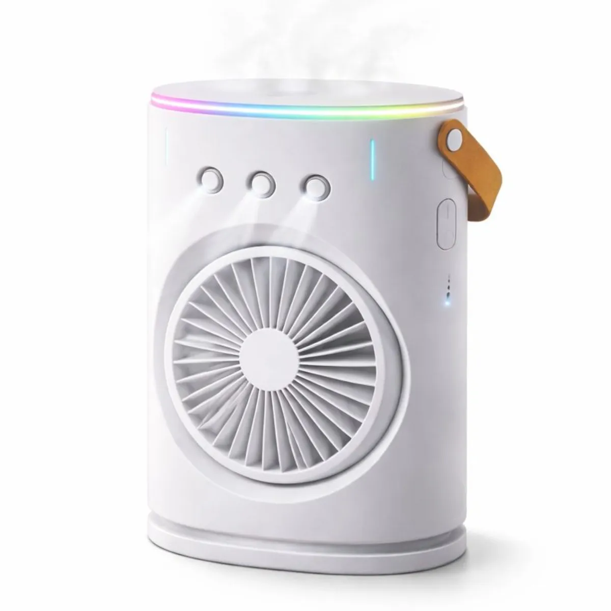 GENERICO - Ventilador Humidificador Portátil Recargable Escritorio Rgb