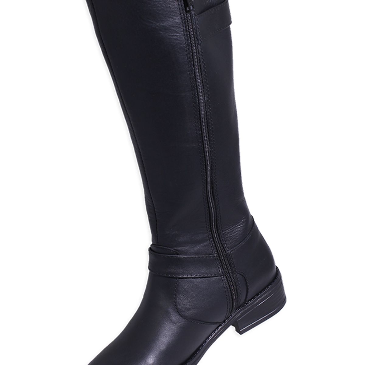 GENERICO - Bota Para Dama En Cuero Con Cremallera