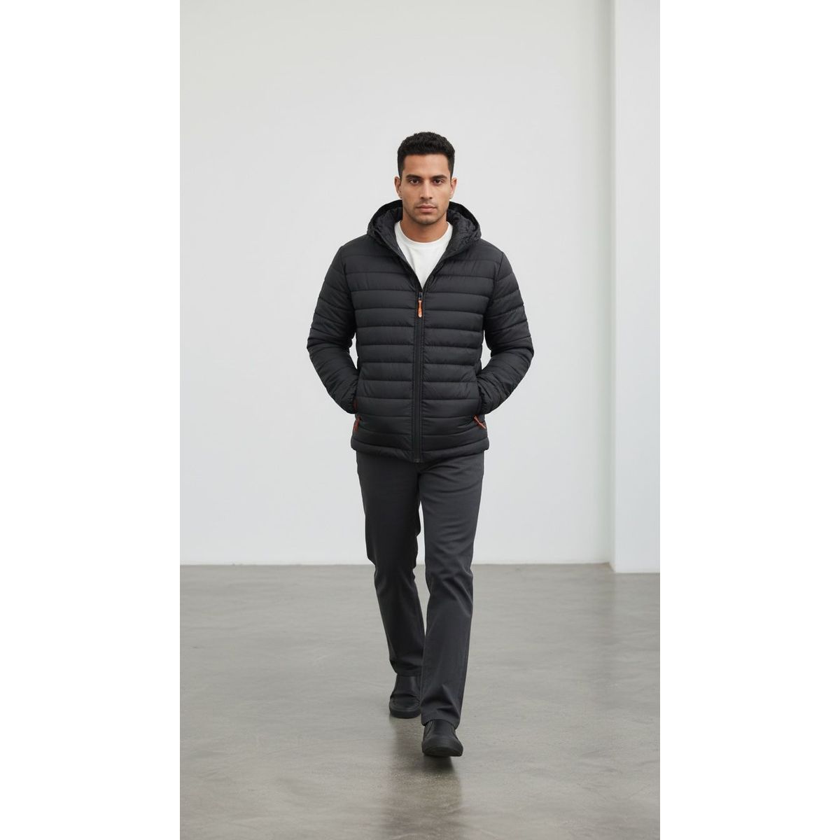 ABC JACKETS - chaqueta impermeable termica con capucha removible