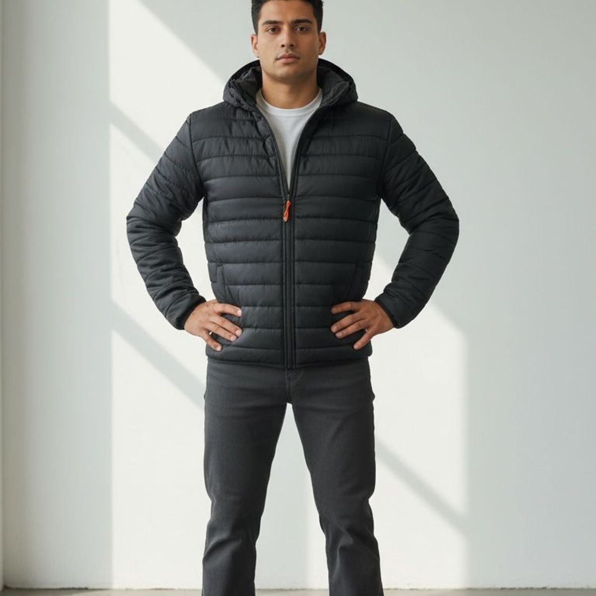 ABC JACKETS - chaqueta impermeable termica con capucha removible