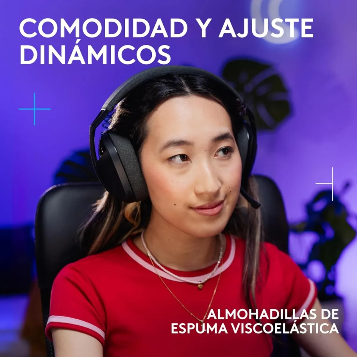 LOGITECH - Audífonos Diadema Gamer Inalámbrica Logitech G321 LIGHTSPEED Bluetooth Flip-to-Mute PCPS5 - Negro