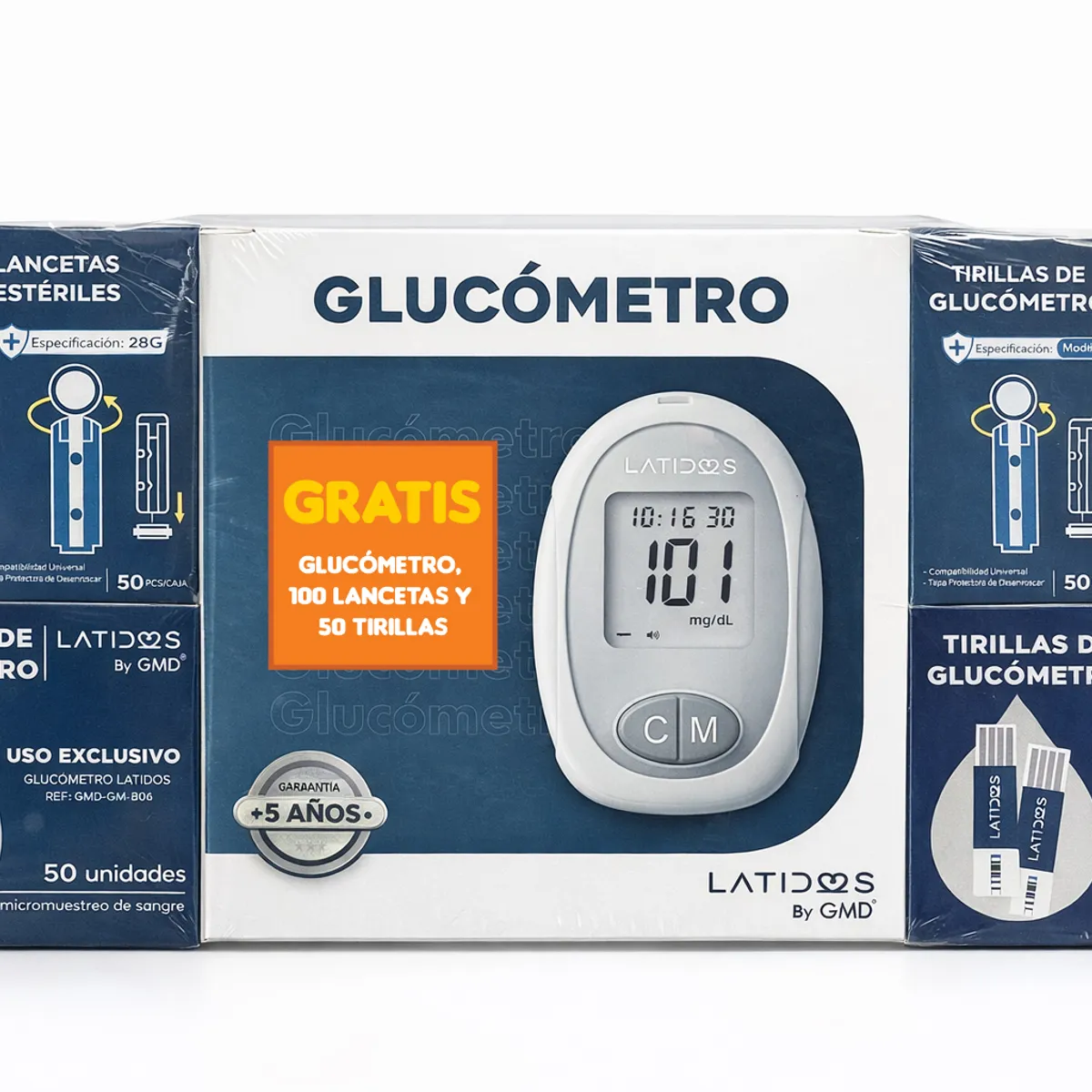 GMD - KIT DE GLUCOMETRIA LATIDOS GMD